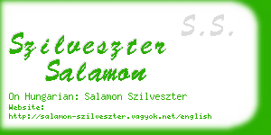 szilveszter salamon business card